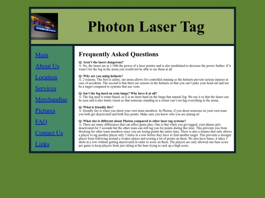 html/faq screenshot