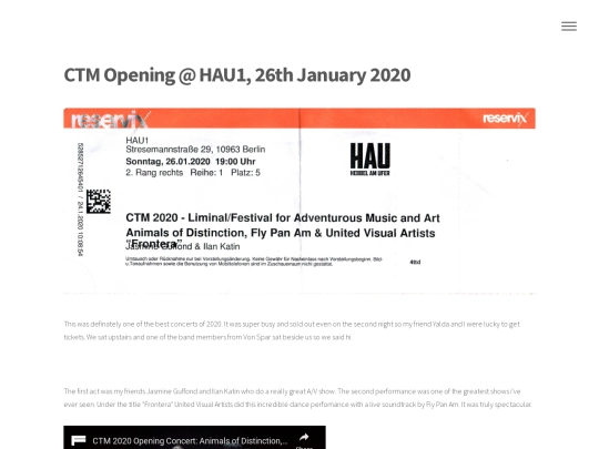 CTMOpening_HAU1_26.01.2020 screenshot