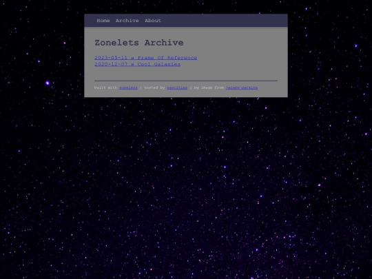 archive screenshot