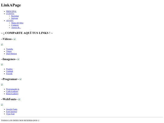 Paginas/LinkAPage - css screenshot