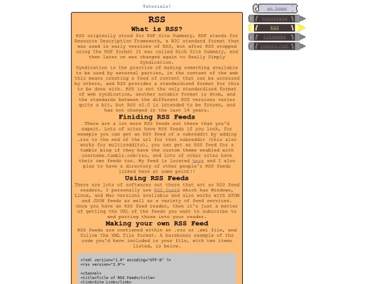 projects/tutorials/rss screenshot