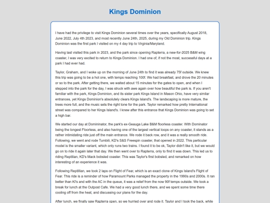 AnticsPages/kPages/KingsDominion screenshot