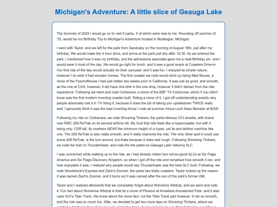 AnticsPages/mPages/MichigansAdventureTrip screenshot