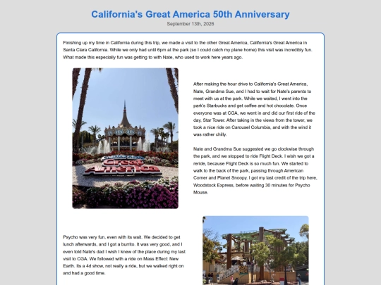 Parks/CParks/CGA2026 screenshot