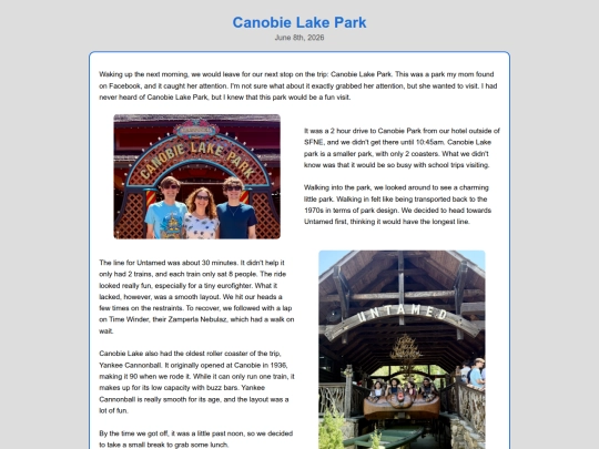 Parks/CParks/CanobieLakePark screenshot