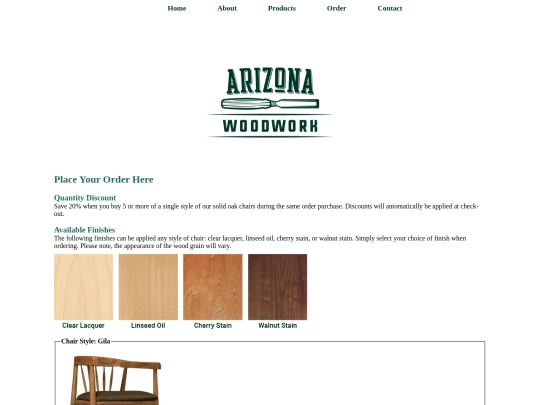 order screenshot