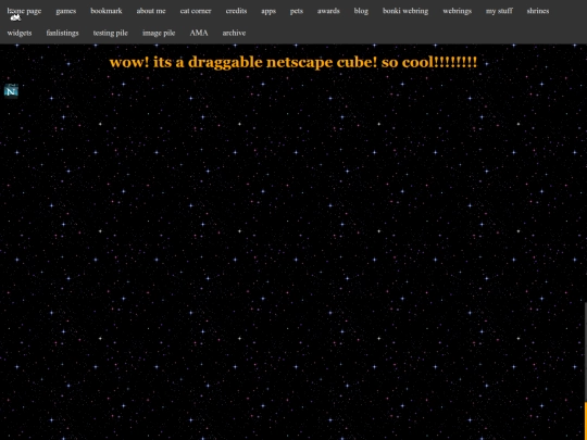 draggablenetcube screenshot