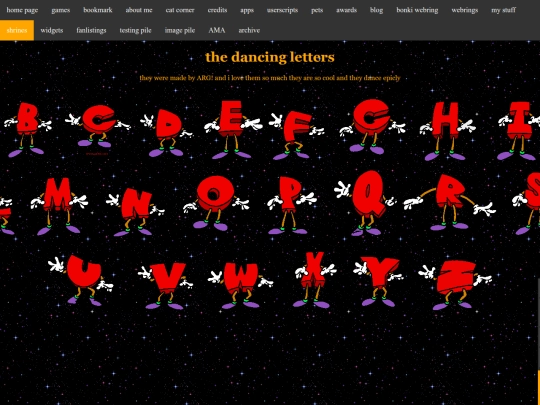 shrines/dancingletters screenshot