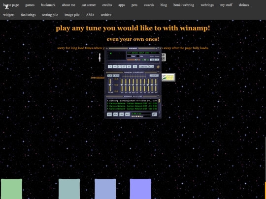 webamp screenshot