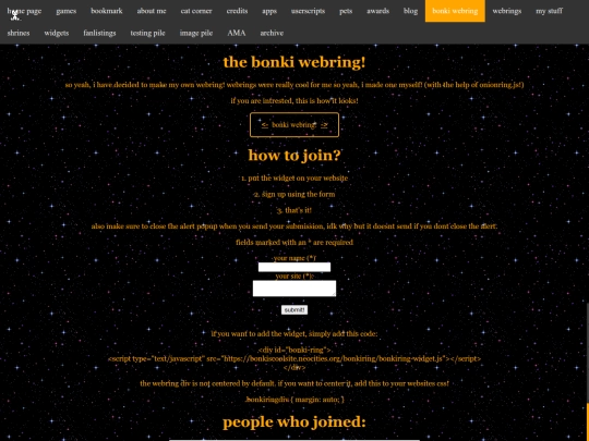webring screenshot