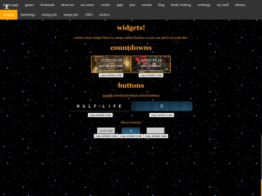 widgets screenshot