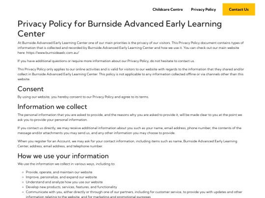 privacy-policy screenshot