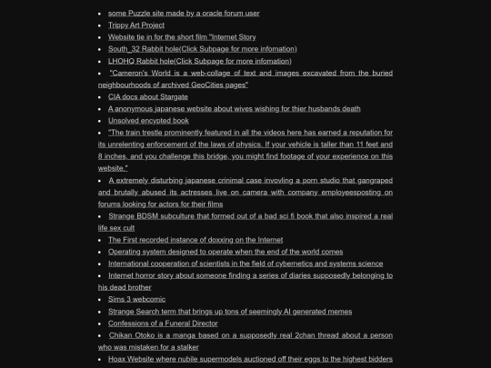 links screenshot