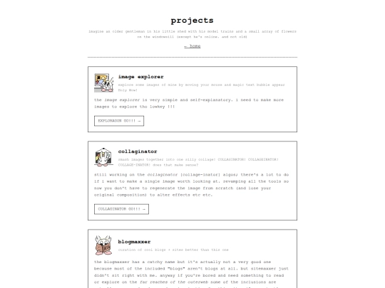 projects screenshot