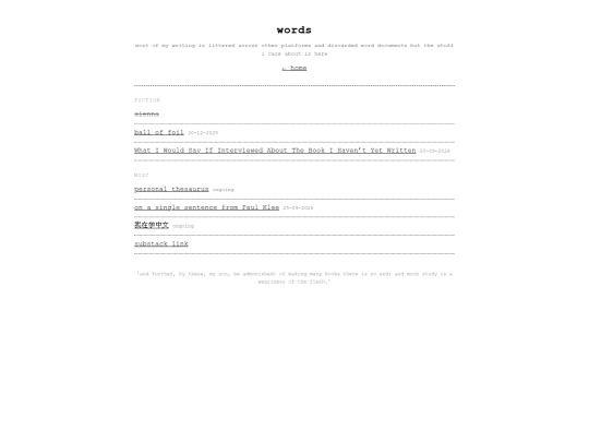 words screenshot