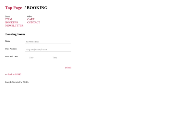neocities-makotouyama/booking screenshot