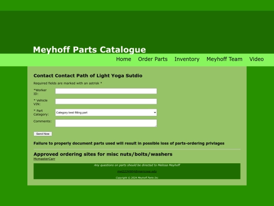final/orderparts screenshot