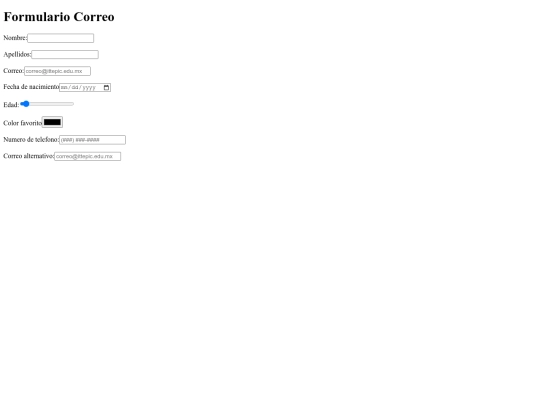 ProgWeb/Correo screenshot