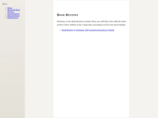 BookReviews screenshot