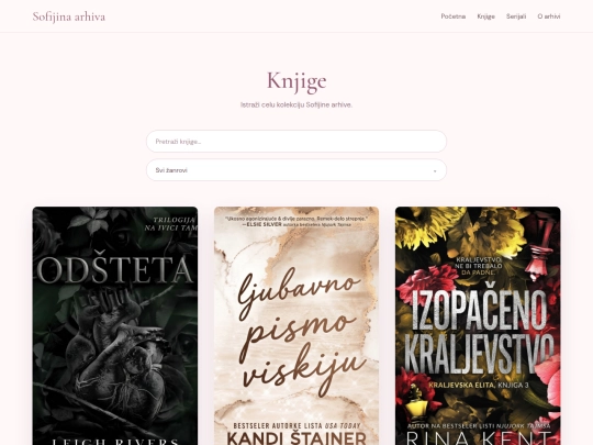 knjige screenshot