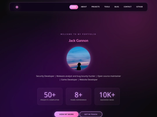fomantic-portfolio screenshot