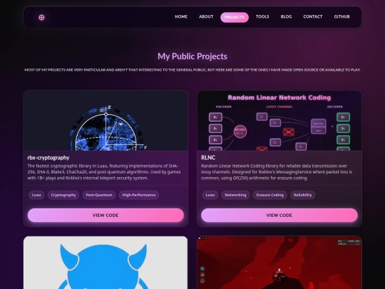 fomantic-portfolio/projects screenshot