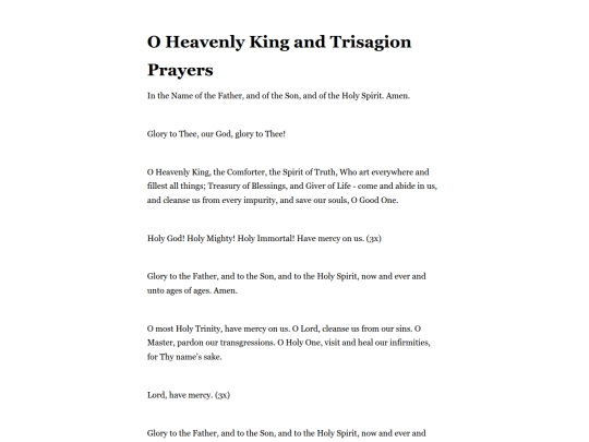 daily/trisagion screenshot