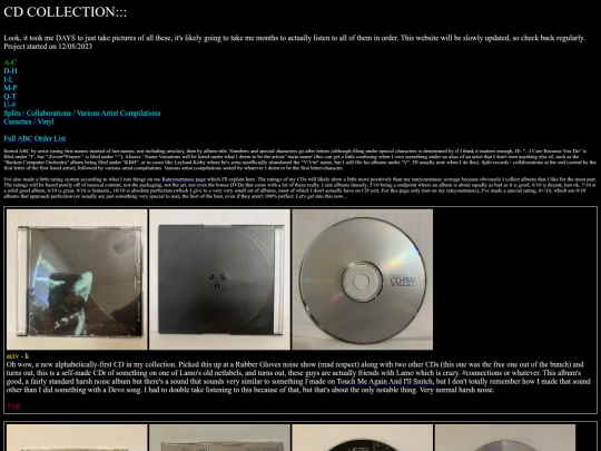 html/CDcollection screenshot