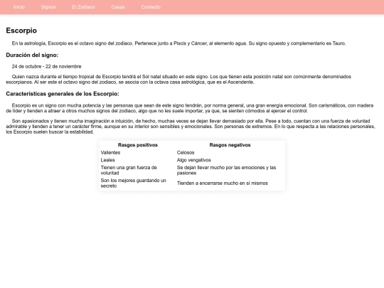 astro/escorpio screenshot
