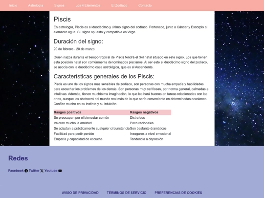 nuevoastro/piscis screenshot