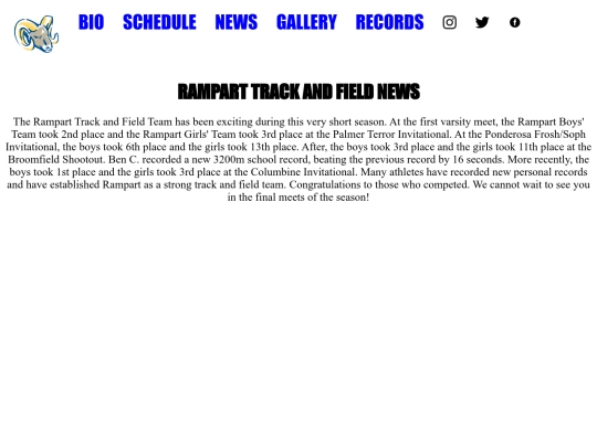 rampart-track-and-field-news screenshot