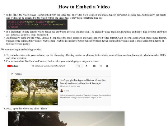 videotutorial screenshot