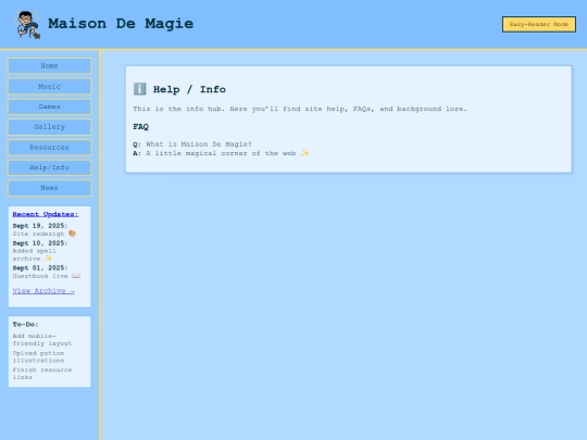 info screenshot
