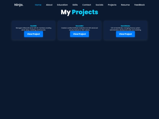 projects screenshot