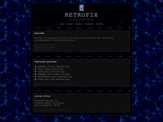 index screenshot