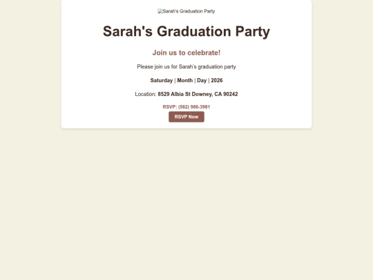 GraduationParty screenshot