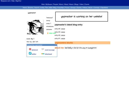 webpagegirl screenshot