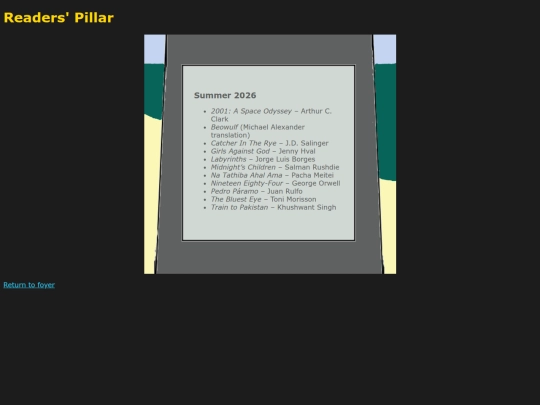 readers' pillar screenshot
