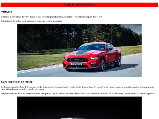Proyecto Personal/fordmustang screenshot