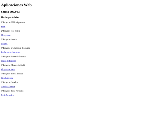 index screenshot