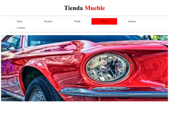 menu/blog screenshot