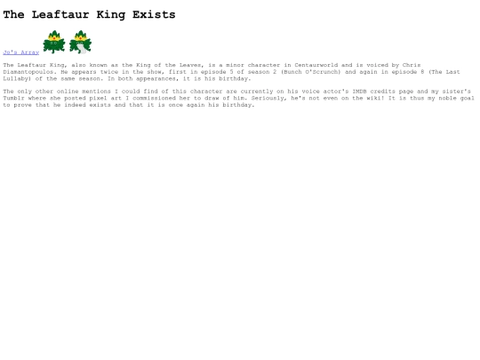 leaftaur_king_exists screenshot