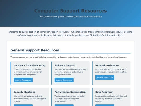 SupportGeneral screenshot