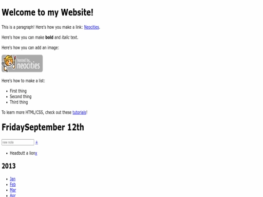 index screenshot