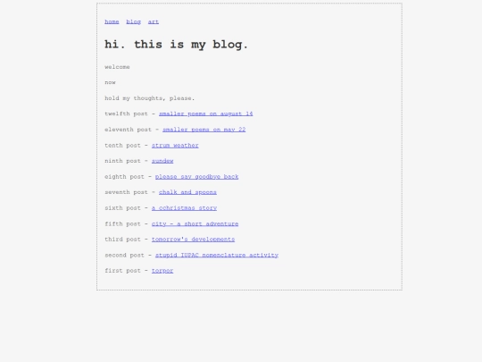 blog screenshot