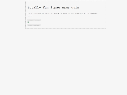 chemquiz screenshot