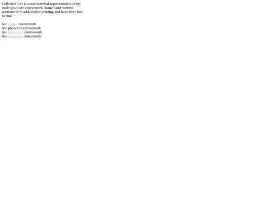 coursework screenshot