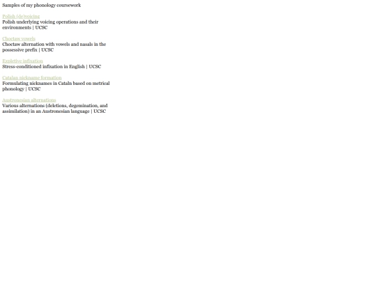 phonology screenshot