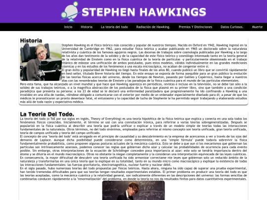 paginas-html/Stephen-Hawkings screenshot