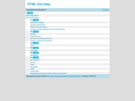 sitemap screenshot